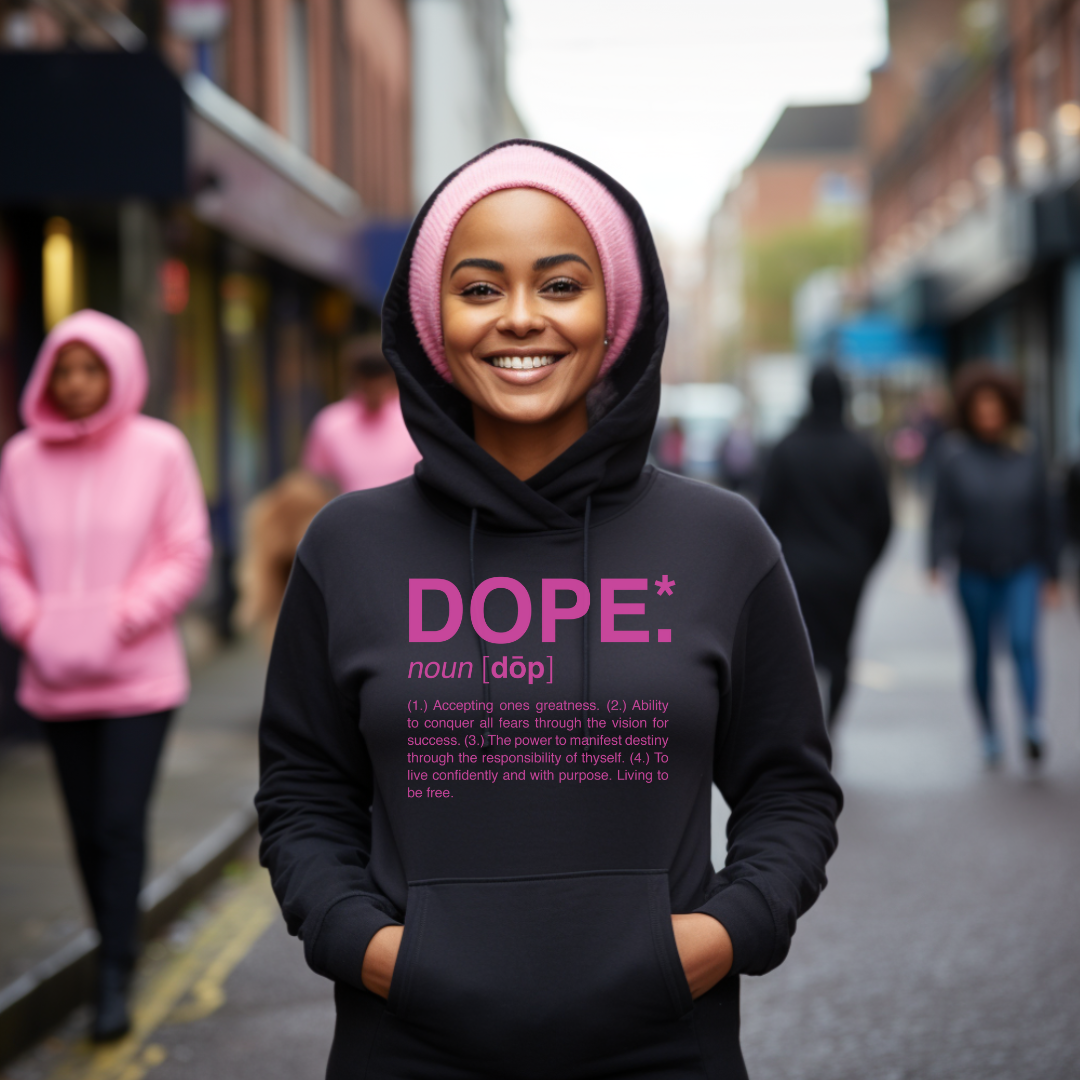 Dope Hoodie (Black/Pink) - Limited Edition