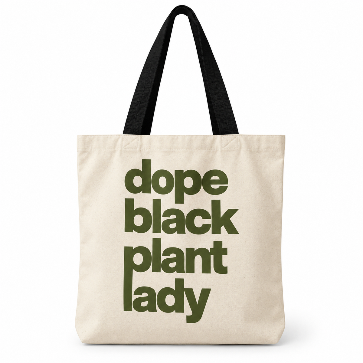 Dope Black Plant Lady Tote Bag