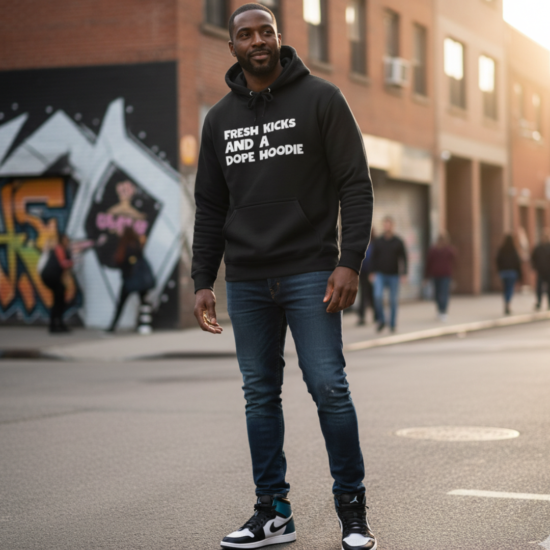 Fresh Kicks Dope Hoodie (Black)