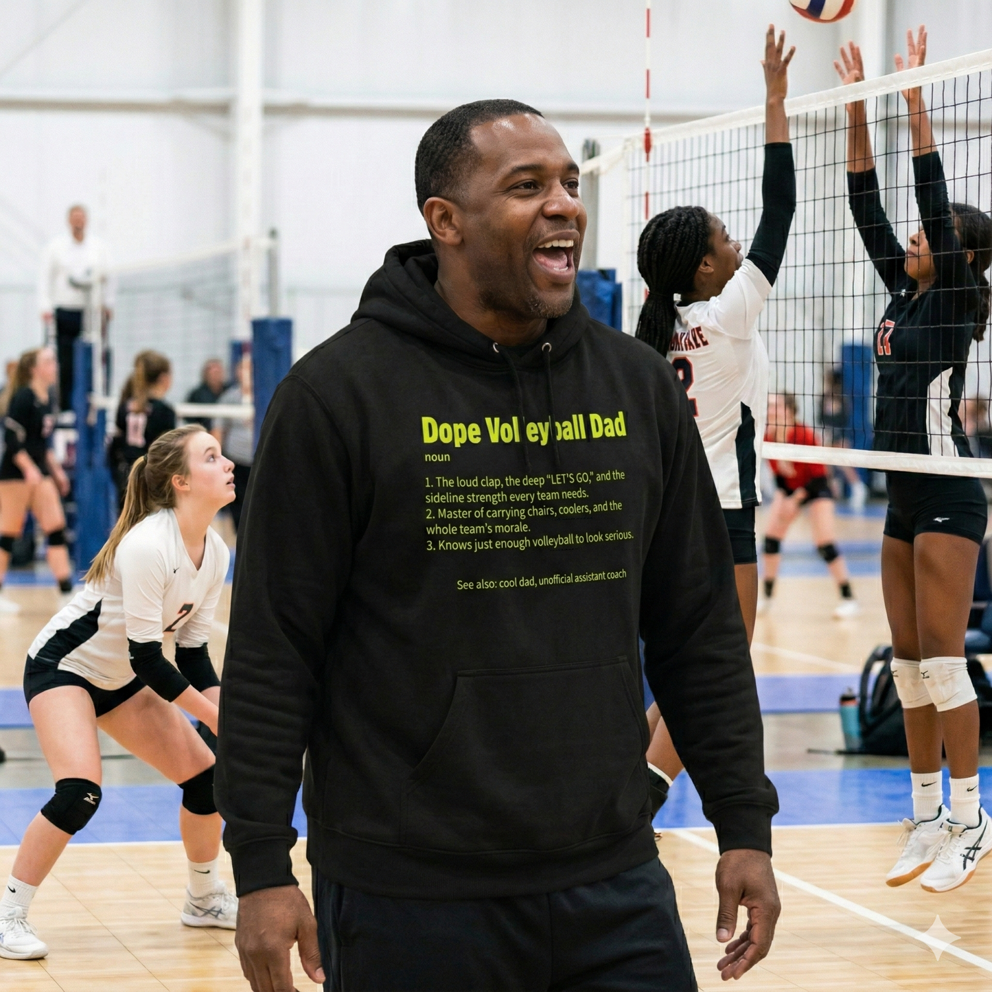 Dope VolleyBall Dad (Hoodie)