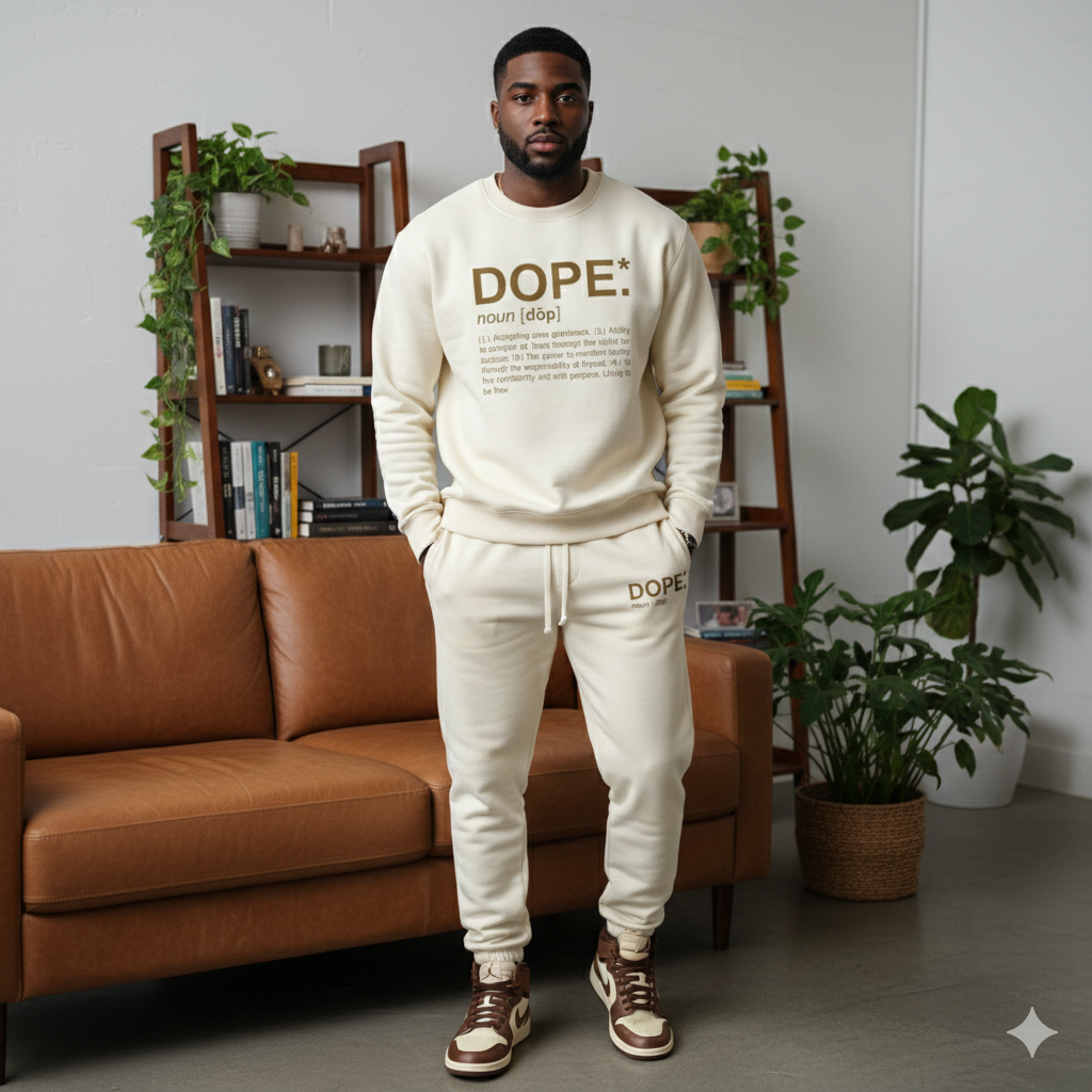 Dope Jogger Set (Cream)