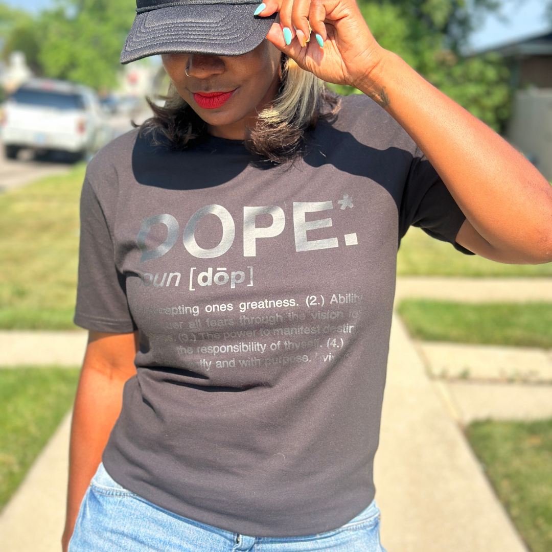 Dope T-Shirt (Black Monochromatic)
