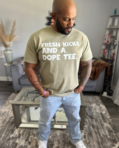 Fresh Kicks Dope Tee (Khaki)