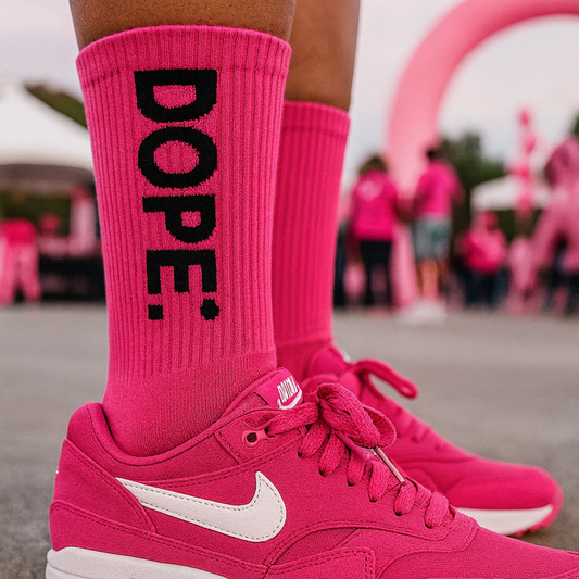 Dope Socks (Breast Cancer Pink)