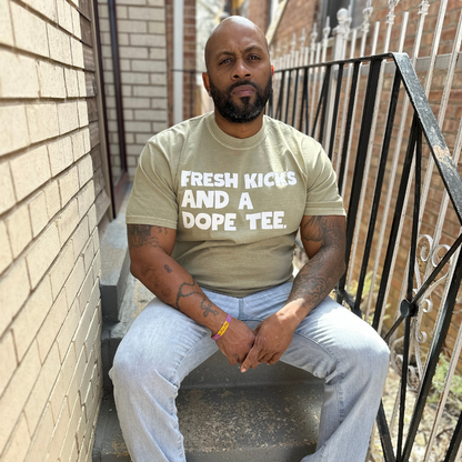 Fresh Kicks Dope Tee (Khaki)