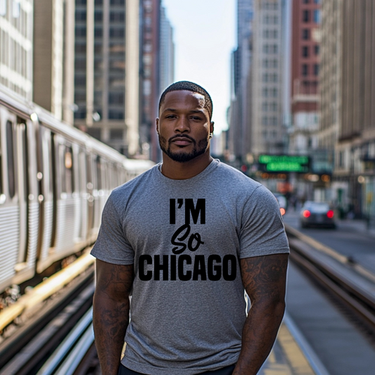I'm So Chicago T-shirt (Gray/Black)