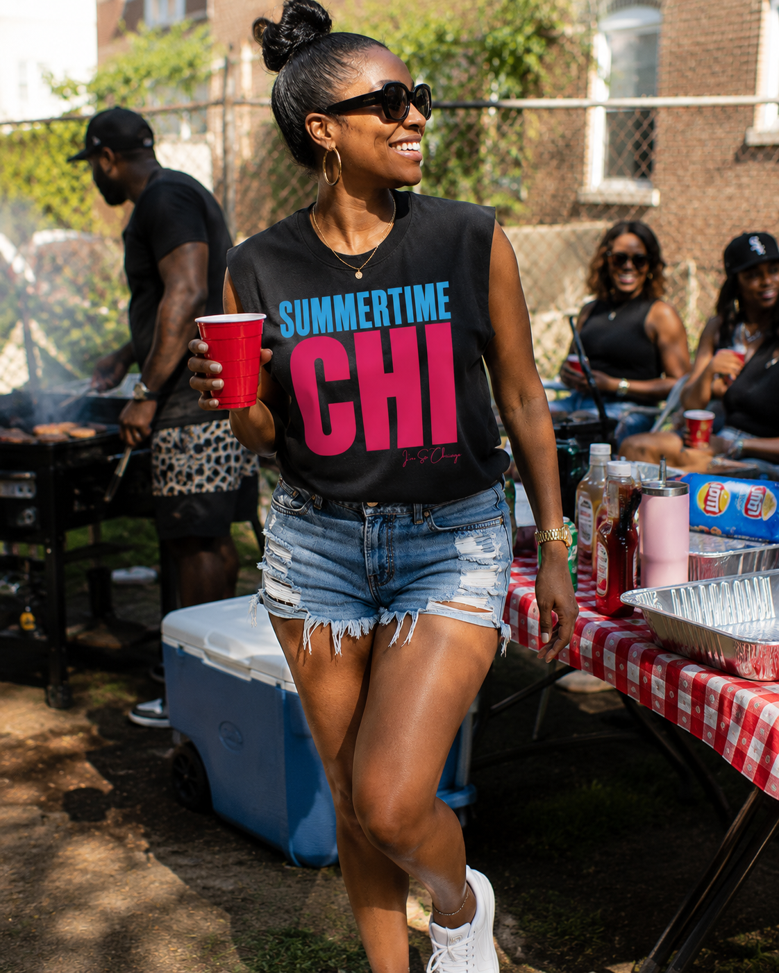 Summertime Chi  Tank "Cotton Candy"