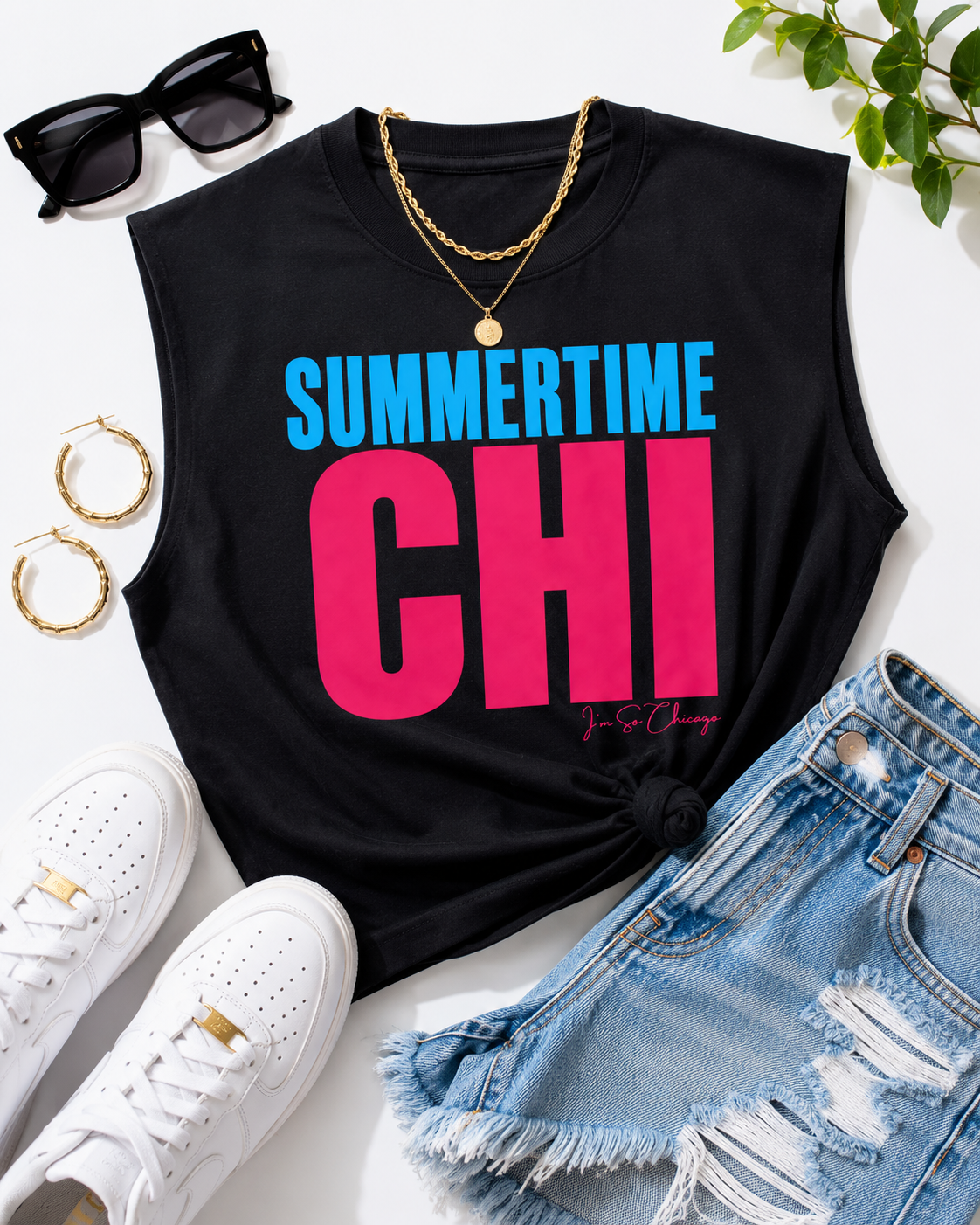 Summertime Chi  Tank "Cotton Candy"