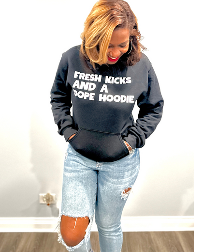 Fresh Kicks Dope Hoodie (Black)