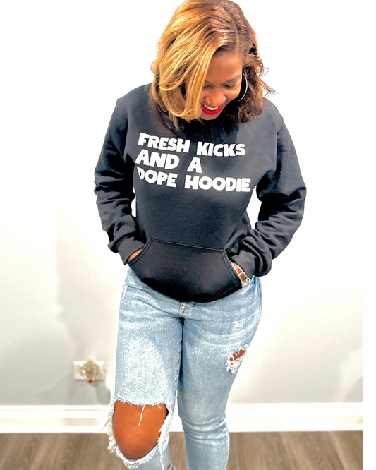 Fresh Kicks Dope Hoodie (Black)