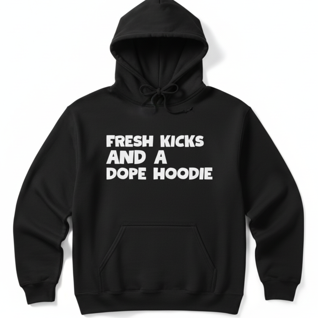Fresh Kicks Dope Hoodie (Black)