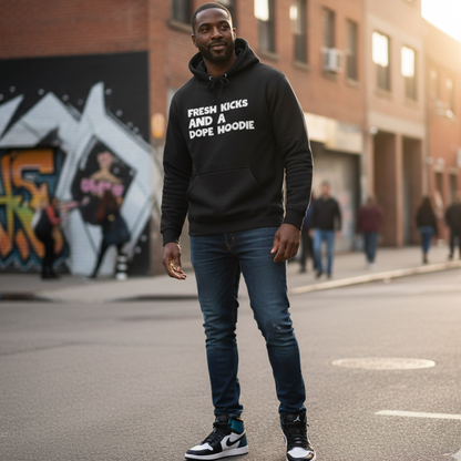 Fresh Kicks Dope Hoodie (Black)