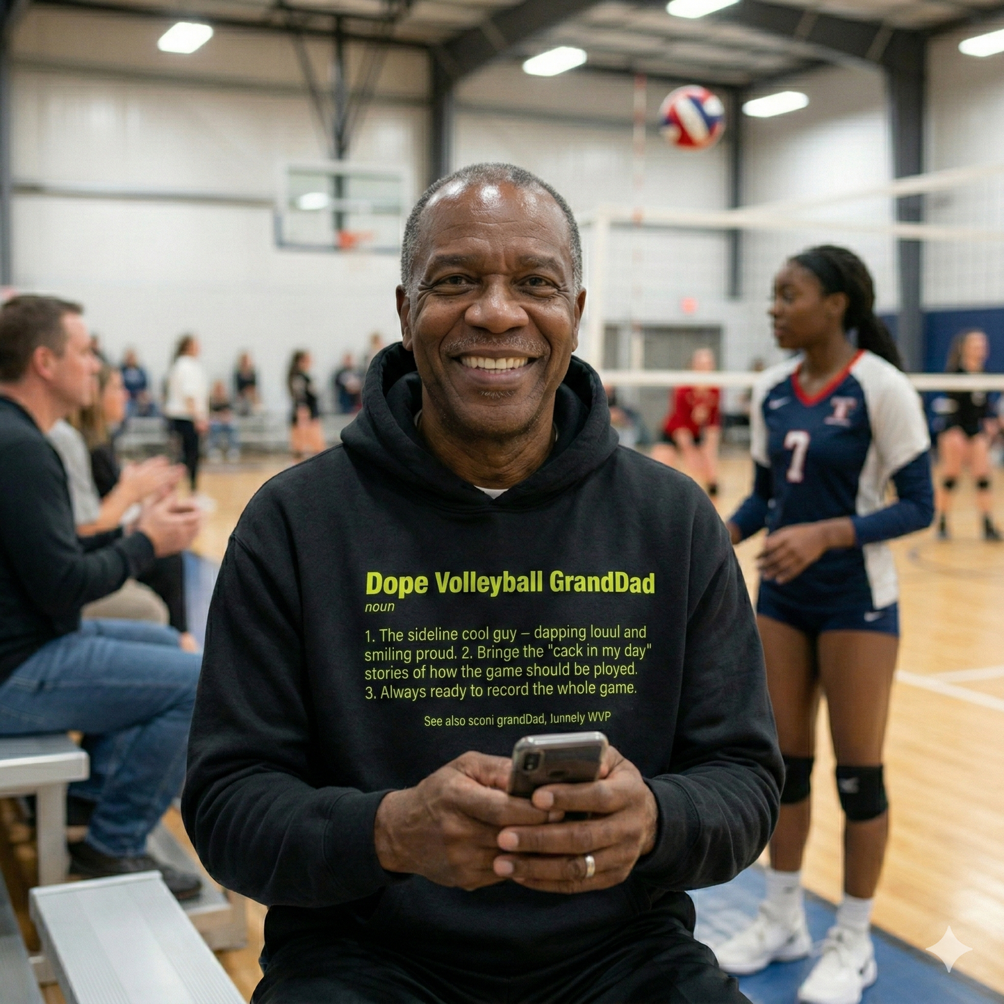 Dope VolleyBall Grandad (Hoodie)