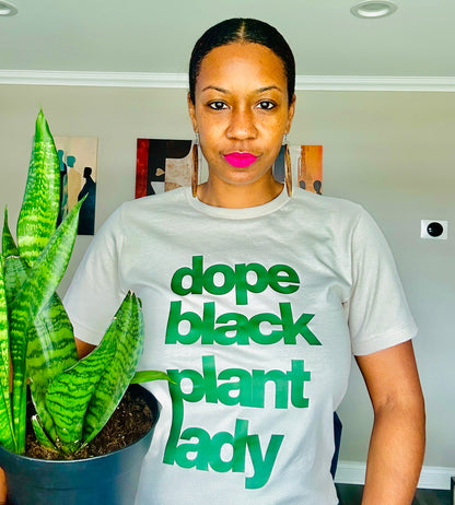 Dope Black Plant Lady Tee