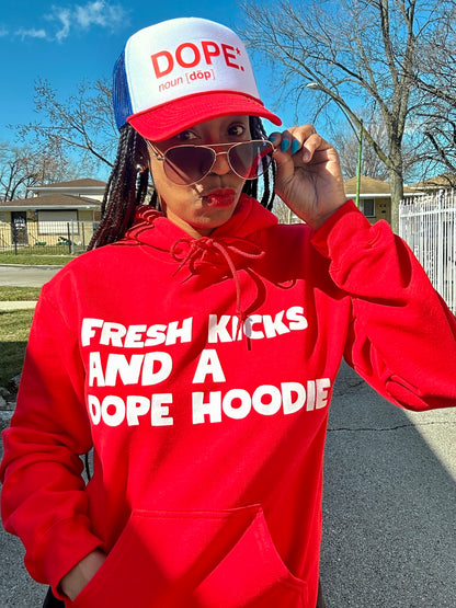 Dope Trucker Hat (Royal/Red)