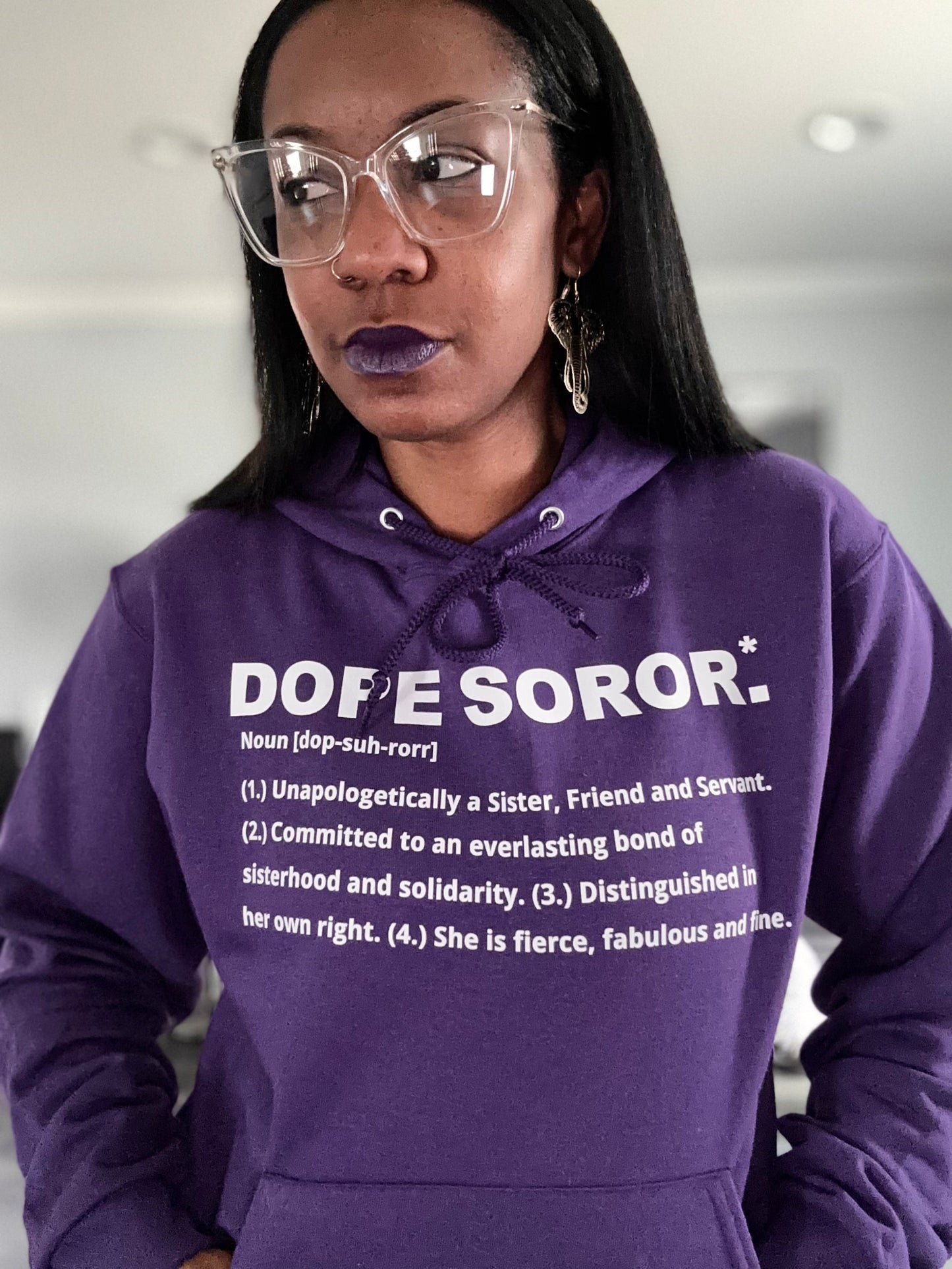 Dope Soror Hoodie - Color Purple Edition