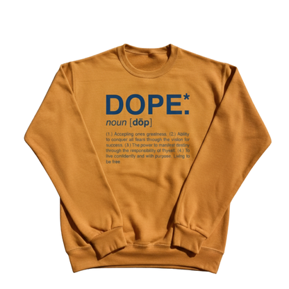 Dope Crewneck (Mustard/Navy)