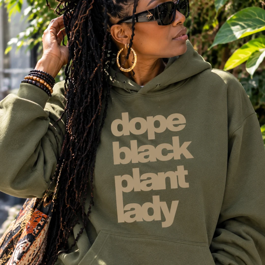 Dope Black Plant Lady Hoodie
