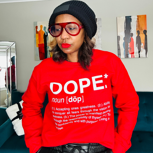 Dope Crewneck (Red Rose)