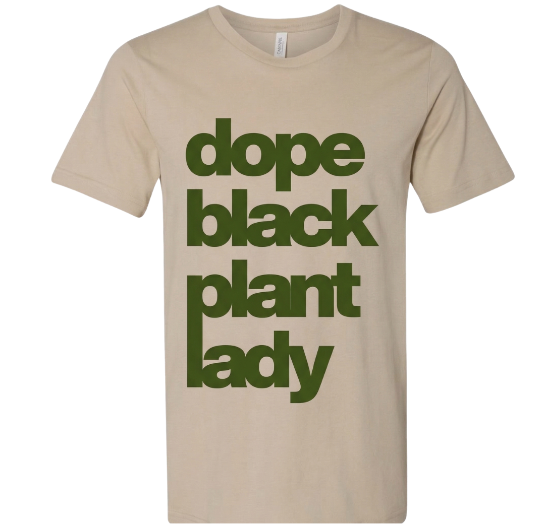 Dope Black Plant Lady Tee