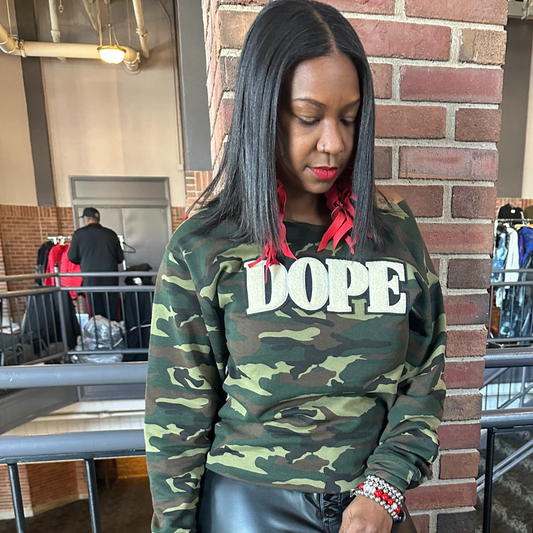 Dope Camo Crewneck Chenille