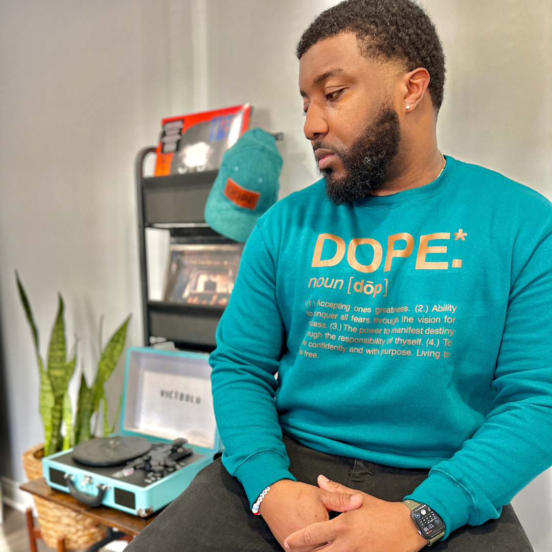 Dope Crewneck (Turquoise & Timber)