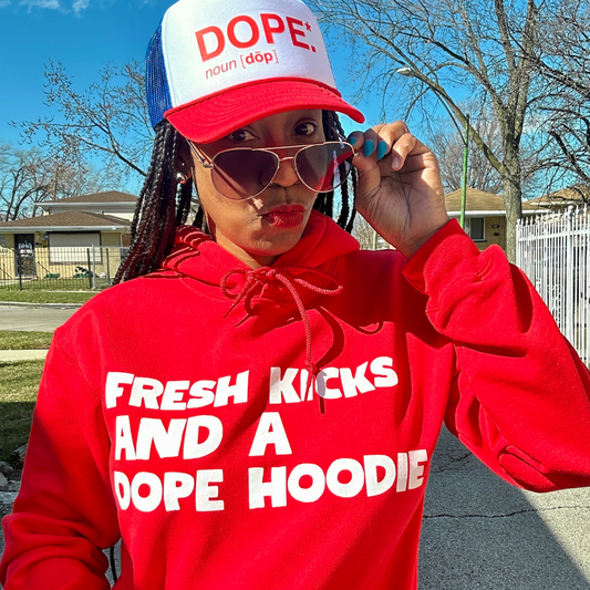 Fresh Kicks Dope Hoodie (Red)